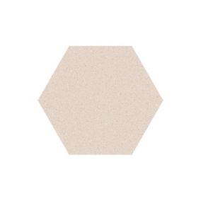 Carrelage sol / mur hexagonal effet terrazzo grand format beige 51,9x59,9 cm MICRA Hexagono Crema