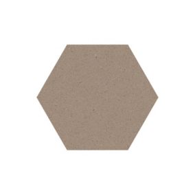 Carrelage sol / mur hexagonal effet terrazzo grand format marron 51,9x59,9 cm MICRA Hexagono Umbra