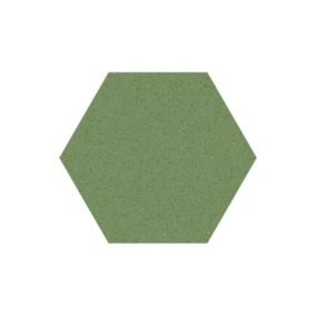 Carrelage sol / mur hexagonal effet terrazzo grand format vert 51,9x59,9 cm MICRA Hexagono Verde