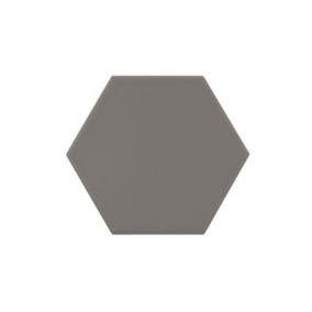 Carrelage sol / mur hexagonal uni gris mate 11,6x10,1 cm KROMATIKA GREY