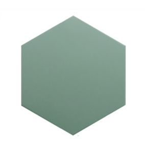 Carrelage sol / mur hexagonal uni vert 17,5x20 cm COIMBRA PICKLE GREEN 30638