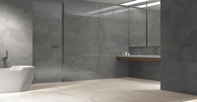 Carrelage sol/mur intérieur effet MARBRE l.60 x L.120 cm ATLANTIS BLANC