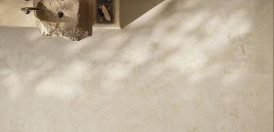 Carrelage sol / mur intérieur grès cérame effet travertin Travertine Crosscut Beige l.120 X L.120 cm rectifié