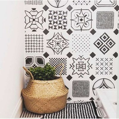 Carrelage sol / mur octogonal patchwork effet feutré 20x20 cm VODEVIL OCTOGONE VARIETTE