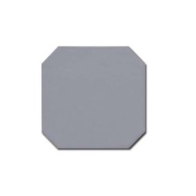 Carrelage sol / mur octogonal uni noir mate 20x20 cm OCTAGON GRIS MATE