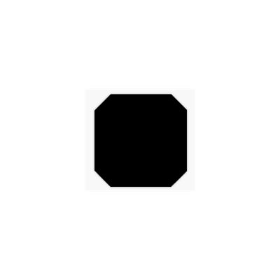 Carrelage sol / mur octogonal uni noir mate 31,6x31,6 cm OCTOGONE NEGRO