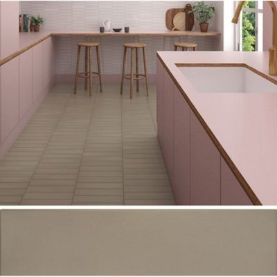 Carrelage sol / mur pose baton rompu chevron uni marron mate STROMBOLI ...