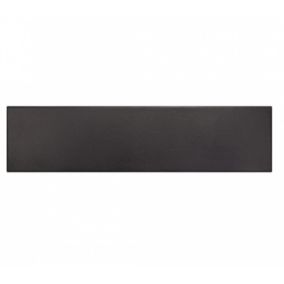 Carrelage sol / mur pose baton rompu chevron uninoir anthracite mate STROMBOLI BLACK CITY (vendu par boite de 0.65m2)