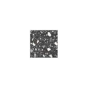 Carrelage sol / mur terrazzo multicouleur 18,6x18,6 cm CONFETTI NERO GRIGIO(vendu par boite de 0.45m2)