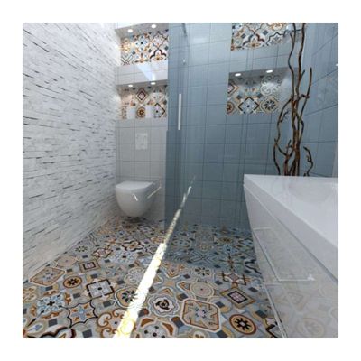 Carrelage sol / mur uni bleu 20x20 cm VODEVIL NUBE