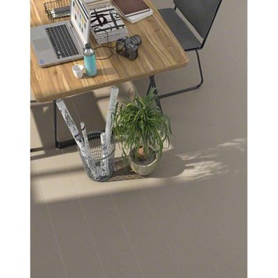 Carrelage sol / mur uni gris VODEVIL HUMO 20 x 20 cm - Carrelage uni gris