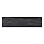 Carrelage sol noir 15 x 60 cm Soft Wood
