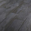 Carrelage sol noir 15 x 60 cm Soft Wood