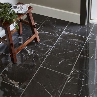 Carrelage Sol Noir 30 X 60 Cm Elegance Marble | Castorama