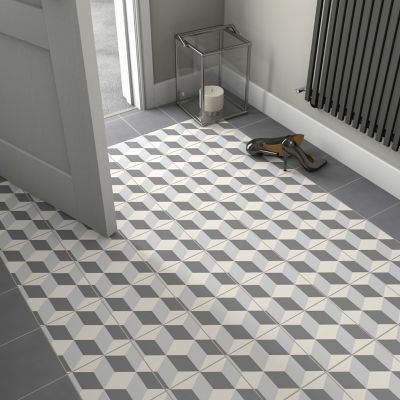 Carrelage Sol Noir Et Blanc Decor 3d X Cm Hydrolic Castorama