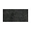Carrelage sol poli noir 30 x 60 cm Qlife (vendu au carton)