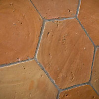 Carrelage sol terre cuite 20 x 20 cm Hexagonale (vendu au carton)