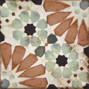 Carrelage SYLVIANA 20x20 cm effet carreaux ciment vieilli