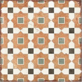 Carrelage TESSIA 20x20 cm effet carreaux ciment vieilli