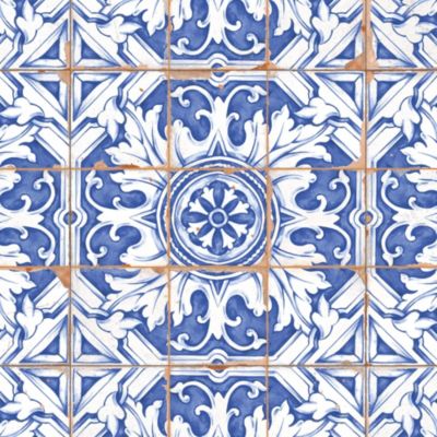 Carrelage Vintage Bleu Petra 33x33x0,95 cm Castelia - Mur intérieur (vendu par carton de 1,09 m²) - RO'MA CARRELAGE