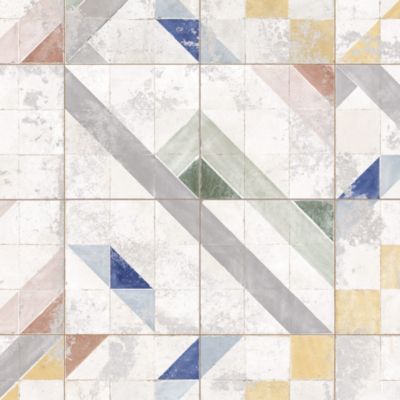 Carrelage Vintage Multicolore 45,2x45,2x0,95 cm Lorena - Sol et mur intérieur (vendu par carton de 1,02 m²) - RO'MA CARRELAGE