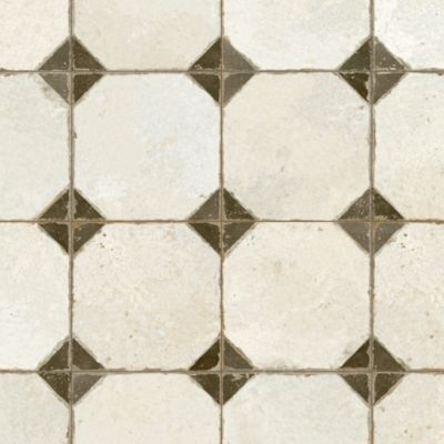 Carrelage Vintage Noir Cabochon 45x45x0,95 cm Calvero - Sol et mur intérieur (vendu par carton de 1 m²) - RO'MA CARRELAGE