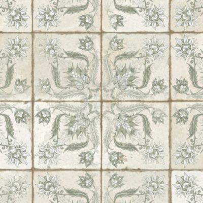 Carrelage Vintage Vert Leptis 45x45x0,95 cm Camoria - Sol et mur intérieur (vendu par carton de 1 m²) - RO'MA CARRELAGE