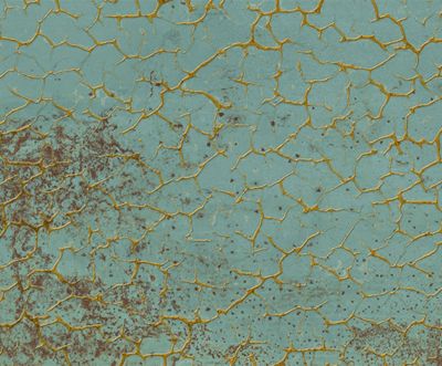 Carrelage Zinc Natural Vert Gold craquelé - Mat 120 x 45cm  ( vendu par boite de  1,6 m² )