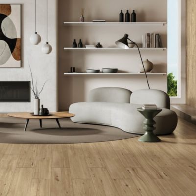 Carrellage Grès Cérame Italien Effet Bois Brut Beige 60X120 - EPBE1397