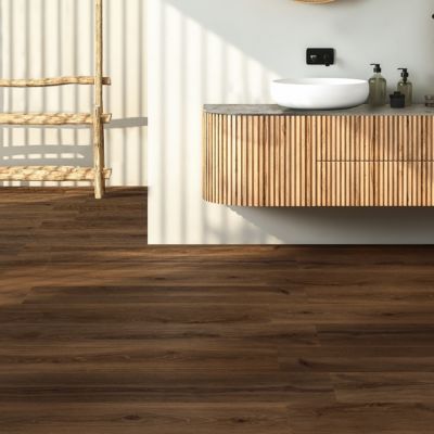 Carrellage Grès Cérame Italien Effet Bois Marron 20X120 - EWKC1452