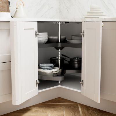 Carrousel d'angle 3/4 pour meuble de cuisine GoodHome Pebre, 93 cm