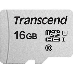 Carte mémoire microSDHC 16GB 300S Transcend