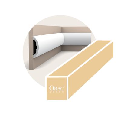 Carton complet de 24 mètres de cimaises P3070 - 200x2,5x3,2 cm - ORAC DECOR