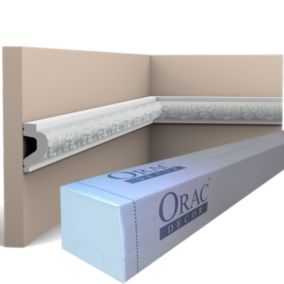 Carton de 16 mètres P3020 Cimaise murale Orac x Cimaises-et-plus - 6x3,2x200cm (h x p x L) - moulure décorative polyuréthane