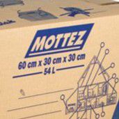 Carton de déménagement avec poignées 20kg Mottez H. 30 x L. 60 x l. 30 cm, capacité 54 L
