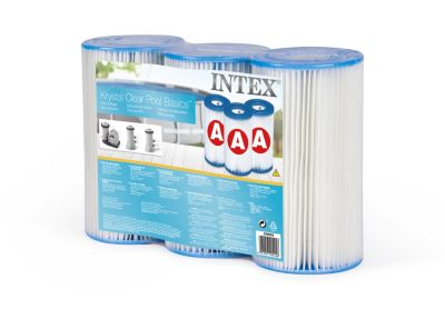 Cartouche de filtration A INTEX vendue par 3 pièces