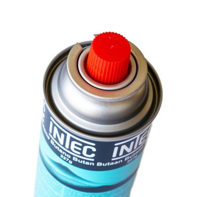 Cartouche de gaz - 4 pièces - 250gr - Gaz butane Bouteille Universelle à valve - Camping INTEC