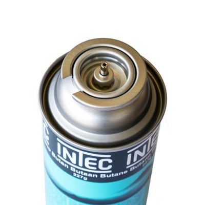 Cartouche de gaz - 4 pièces - 250gr - Gaz butane Bouteille Universelle à valve - Camping INTEC