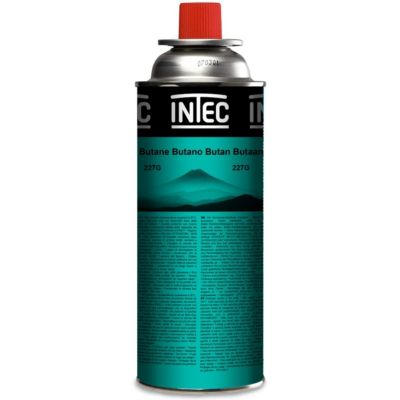 Cartouche de gaz - 4 pièces - 250gr - Gaz butane Bouteille Universelle à valve - Camping INTEC
