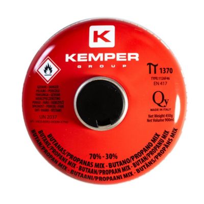 Cartouche de gaz 450g Butane propane mix Valve 7/16 KEMPER