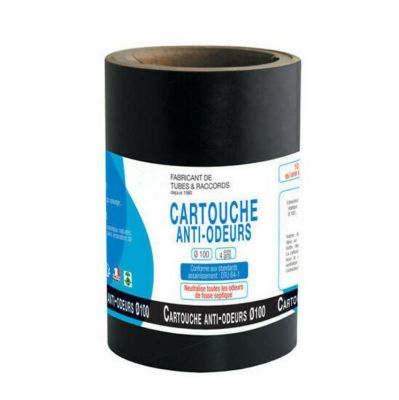 Cartouche / Filtre anti-odeurs diamètre 100 fosses septique