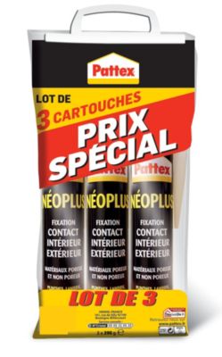 Cartouche Neoplus 345g Pattex vendue par 3 pièces