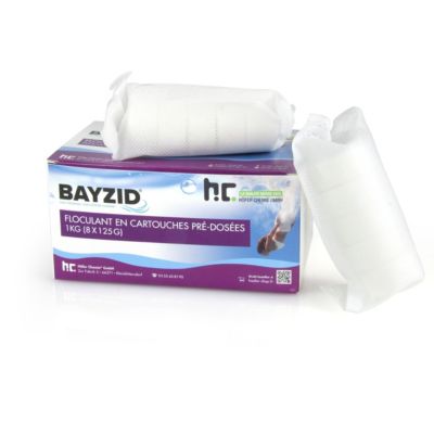 Cartouches de floculant pré-dosées BAYZID  de 1 KG (8x 125g)x1