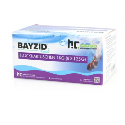 Cartouches de floculant pré-dosées BAYZID  de 1 KG (8x 125g)x1