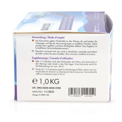 Cartouches de floculant pré-dosées BAYZID  de 1 KG (8x 125g)x1
