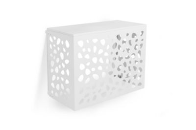 Casanoov cache clim PAC aluminium L 107 x H 83 x P 71 blanc RAL9016 ventilation protection accès facile réglable montage sol mur