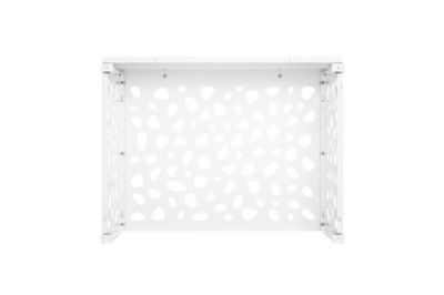 Casanoov cache clim PAC aluminium L 107 x H 83 x P 71 blanc RAL9016 ventilation protection accès facile réglable montage sol mur
