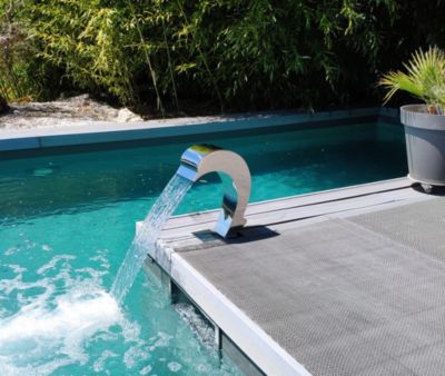 Cascade Relaxante Pour Piscine Hors Sol – Fontaine Déversoir PVC Détachable, Effet Eau Apaisant, Fixation Stable
