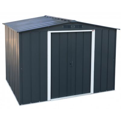 Casetta in metallo 8 x 6 Duramax by Ezooza 1821 x 2620x 1910 mm grigia: una soluzione durevole per i tuoi spazi esterni