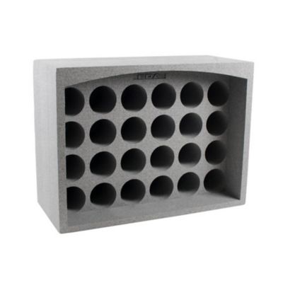 casier 24 bouteilles en polystyrene coloris gris castorama